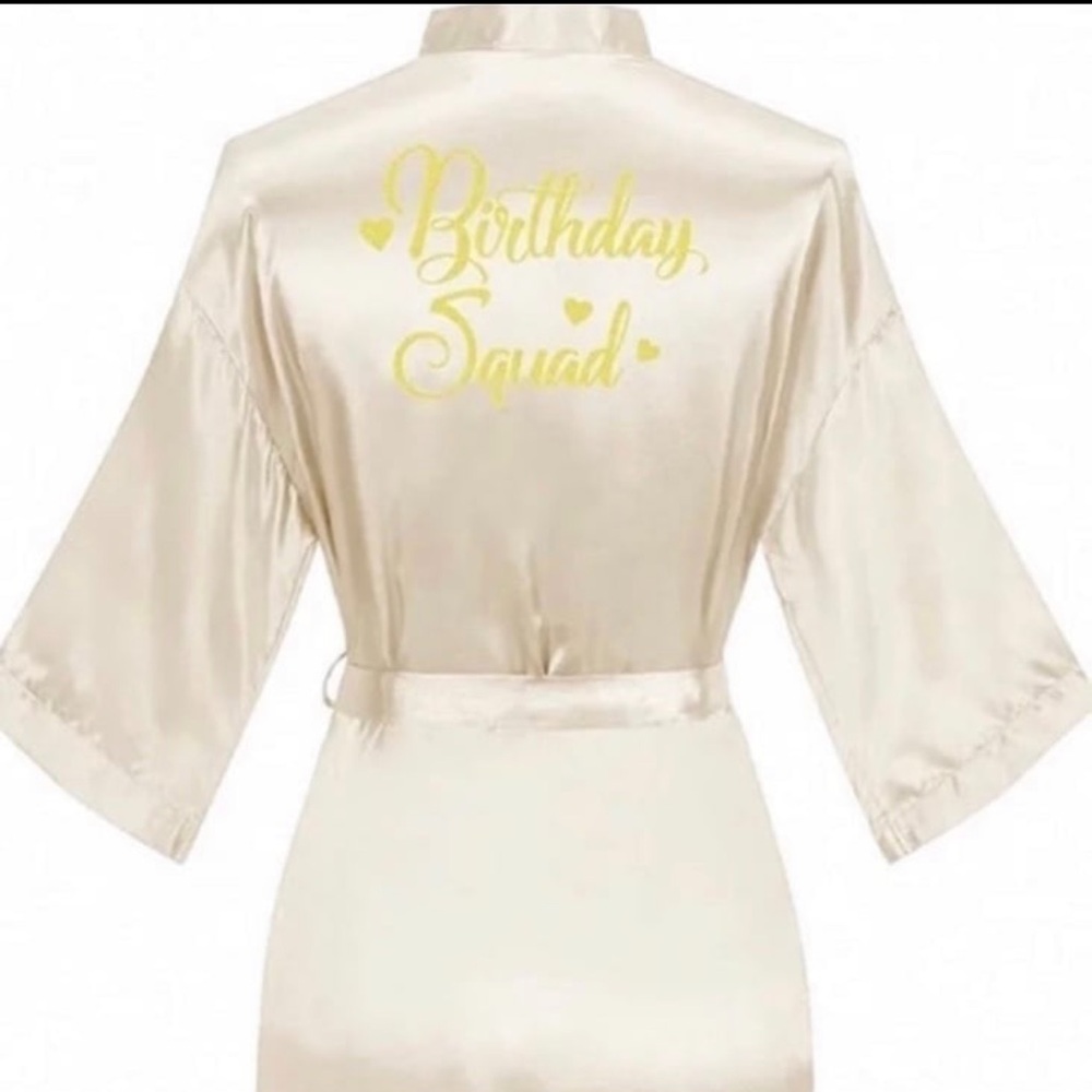 Birthday Squad Satin Robe